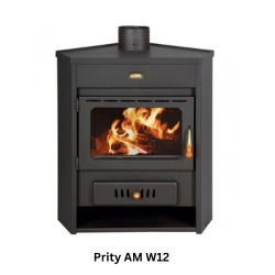 Wood Stove With Back Boiler Prity AM W12, 13.3kW